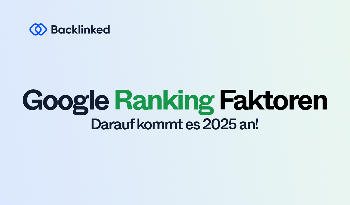 Google Ranking Faktoren