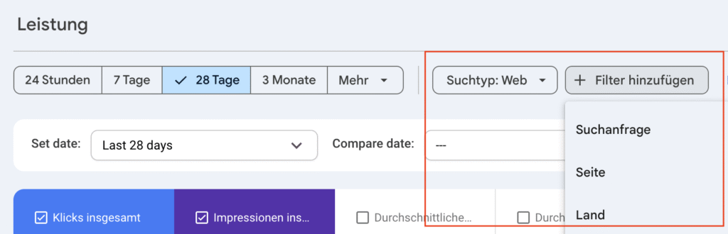 Google KI Daten Search Console