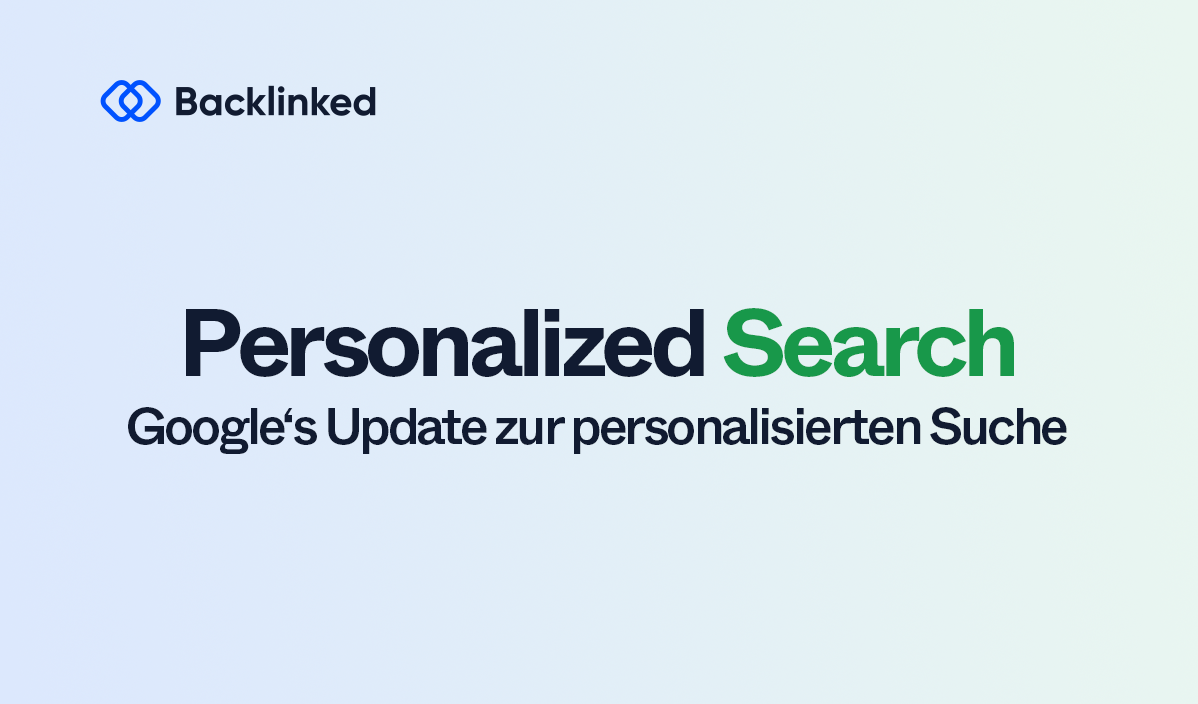Google Personalized Search Update