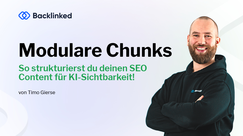 Beitragsbild "Modulare Chunks" mit Headline und Timo Gierse als Autor