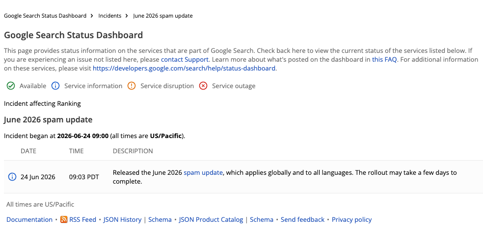 Google Juni Spam Update