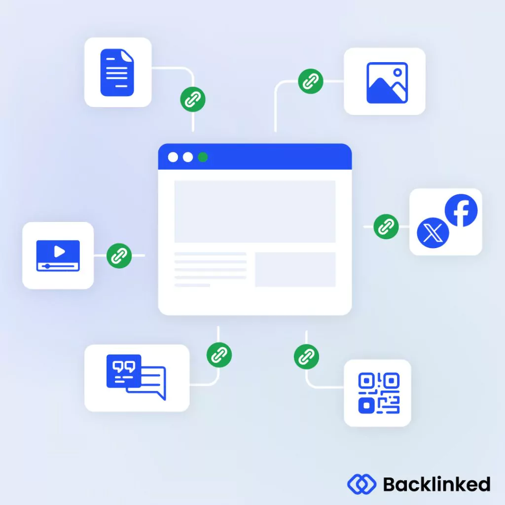 Backlink DefinitionEs gibt viele Medien, über die ein Backlink auf deiner Seite gesetzt werden kann.