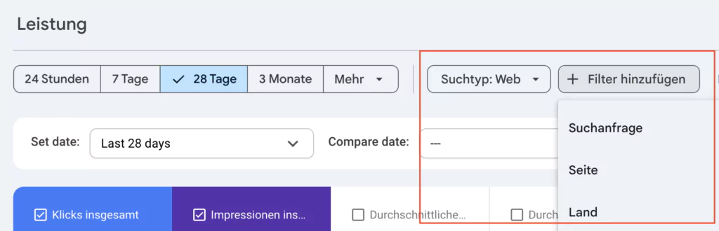 Google KI Daten Search Console
