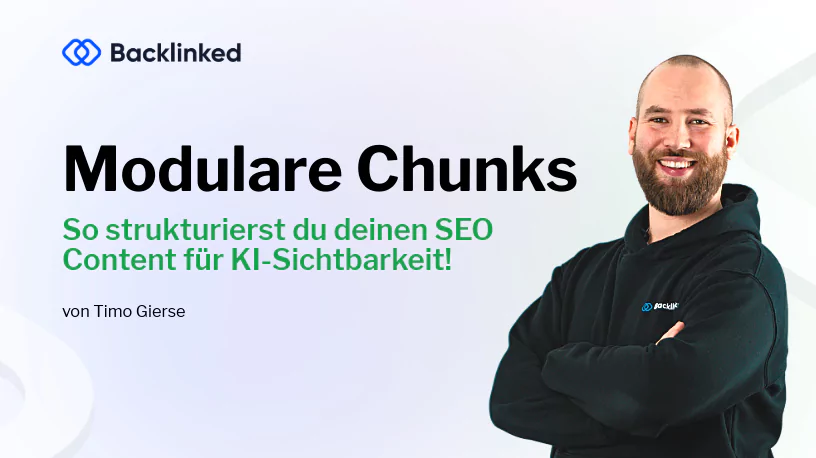 Beitragsbild "Modulare Chunks" mit Headline und Timo Gierse als Autor